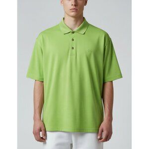 Pebble Beach Mens Performance Polo Shirt Green Size L